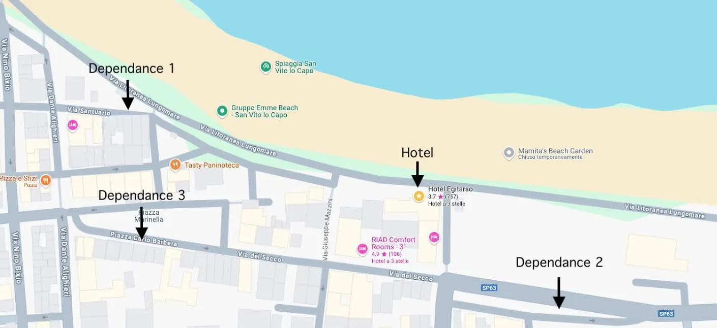 Hotel Egitarso Sul Mare 산비토로카포